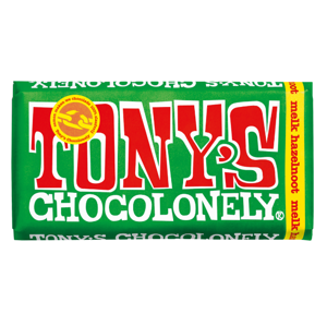 Tony’s Chocolonely Mléčná čokoláda s oříšky 180 g
