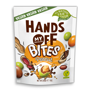 Hands off my chocolate – BITES, arašídy, 200 g expirace