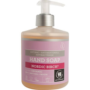 Urtekram Tekuté mýdlo na ruce Severní bříza Antibakteriální BIO 380 ml