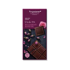 Benjamíssimo Čokoláda s růžovým olejem BIO 70 g