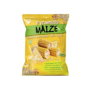 Popcrop Bezlepkové Maize kukuřičné pyramidky s rýží a himalájskou solí 25 g