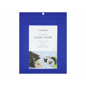 Clearspring Japonská opečená řasa Nori na sushi 7 ks