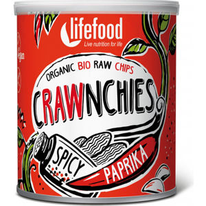 Lifefood Crawnchies pikantní s paprikou RAW a BIO 30 g