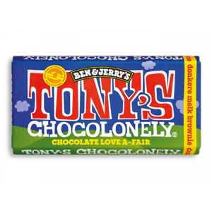 Tony´s Chocolonely Mléčná tmavá čokoláda, brownies Ben&Jerrys 180 g