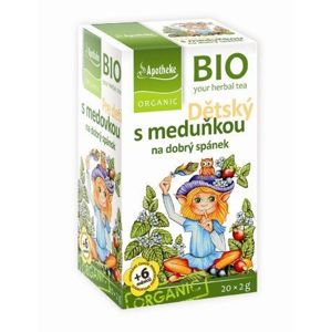 Apotheke Dětský ovocný čaj s meduňkou BIO 20 sáčků