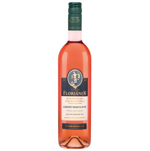 Floriánek Cabernet Moravia rosé , jakostní polosuché 0,75 l