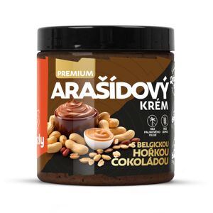 GRIZLY Arašídový krém s belgickou hořkou čokoládou premium 250 g