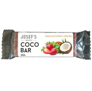 Josef's snacks Kokosová tyčinka s lyofilizovanou jahodou 33 g