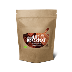 Lifefood Life Breakfast Čokoládová snídaňová granola s proteinem a mandlemi BIO RAW 230 g