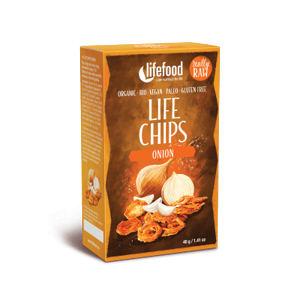 Lifefood Life Chips Zeleninové cibulové BIO RAW 40 g