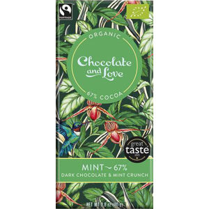 Chocolate and Love Mint 67 % BIO 80 g - expirace