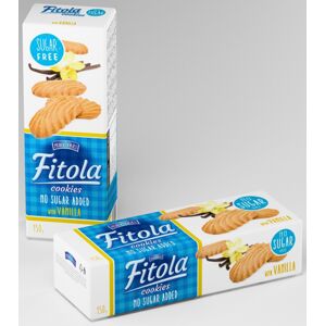 Fitola Vanilla Křehké sušenky s vanilkovou příchutí bez přidaného cukru 130 g