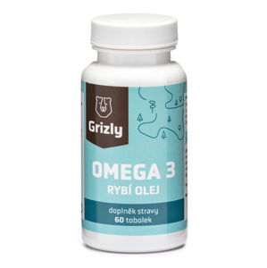 GRIZLY Omega 3 Rybí olej Forte 60 tablet