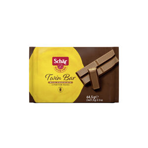 Schär Twin Bar sušenky v mléčné čokoládě bez lepku 64,5 g