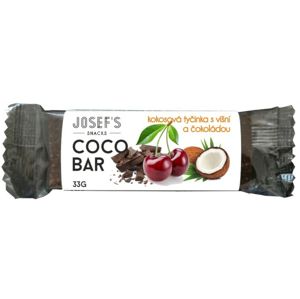 Josef's snacks Kokosová tyčinka višeň a čokoláda 33 g