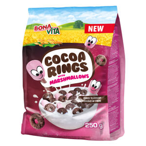 Bonavita Dětské cereálie Cocoa Rings s marshmallows 250 g