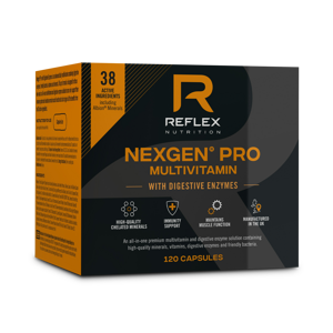 Reflex Nutrition Nexgen® PRO + Digestive Enzymes 120 kapslí expirace