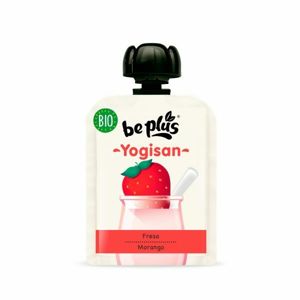 Beplus Mléčný desert jahodový Yogisan BIO 90 g - expirace