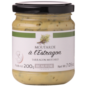 Beaufor Francouzská hořčice s estragonem (Moutarde a l'estragon) 200 g - expirace