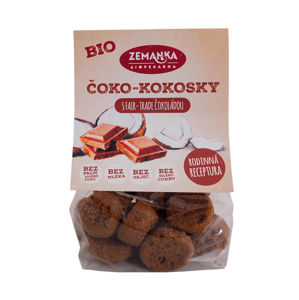 Biopekárna Zemanka BIO čoko - kokosky s FAIR-TRADE čokoládou 100 g