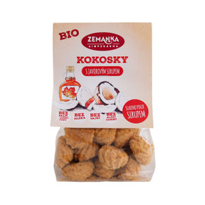 Biopekárna Zemanka BIO kokosky s javorovým sirupem 100 g