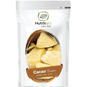 Nutrisslim Cacao Butter (Kakaové máslo) BIO 250 g - expirace