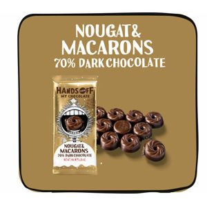Hands off my chocolate Hořká čokoláda nugát a makronky 95 g
