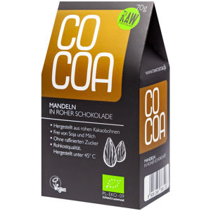 Cocoa Mandle v kokosové čokoládě BIO RAW  70 g
