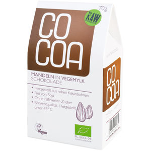 Cocoa Mandle ve veganské bílé RAW čokoládě BIO 70 g