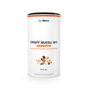 GymBeam Crispy Muesli Mix ovoce a semínka 420 g