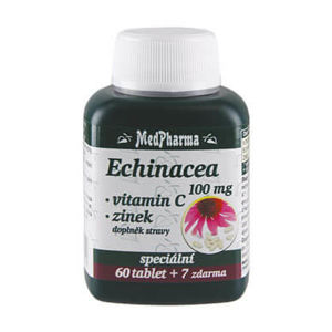 MedPharma Echinacea 100 mg + vitamin C + zinek 67 tablet - expirace