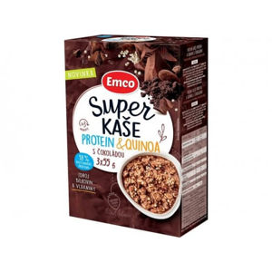 Emco Super kaše protein a quinoa s čokoládou 3x55 g doprodej DMT 31.5.20