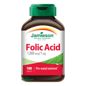 Jamieson Kyselina listová 1000 µg ( folic acid) 100 tablet