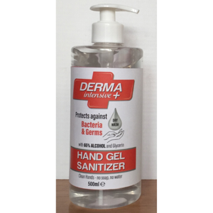 Derma intensive plus Čistící dezinfekce antibakteriální gel na ruce 500 ml