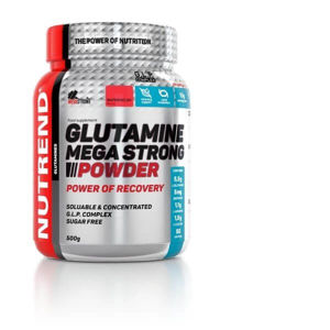 Nutrend Glutamine mega strong powder 500 g - punch/brusinka expirace