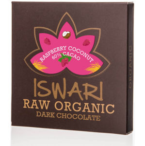 Iswari Čokoláda malina/kokosový krém 60 % BIO RAW 75 g