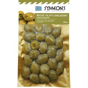 Symeons Zelené olivy plněné papričkou jalapeňo 200 g