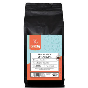 GRIZLY Zrnková káva 40/60 Espresso Classico 1000 g