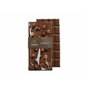 Čokoládovna Janek Mléčná čokoláda s lískovými ořechy 105 g