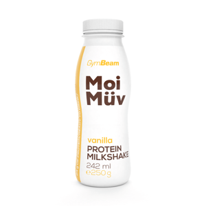 GymBeam MoiMüv Milkshake vanilka 242 ml - expirace