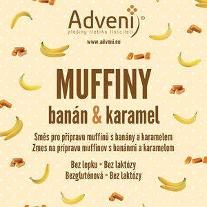 Adveni Muffiny banán & karamel 280 g