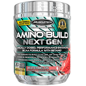 MuscleTech Amino build nex gen 276 g - bílá malina expirace