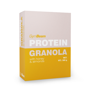 GymBeam Proteinová granola s medem a mandlemi 300 g