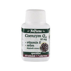 MedPharma Coenzym Q10 30 mg + vitamin E + selen 37 tablet - expirace