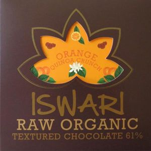 Iswari Čokoláda Orange - Quionoa crunch BIO RAW 75 g