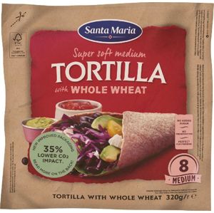 Santa Maria Tortilla whole wheat 320 g celozrnná - expirace
