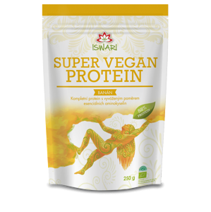 Iswari Super vegan 58% protein banán BIO 250 g
