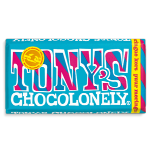 Tony’s Chocolonely Hořká čokoláda, sněhové pusinky a třešně 180 g - expirace