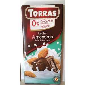 Torras mléčná čokoláda s mandlemi 75 g