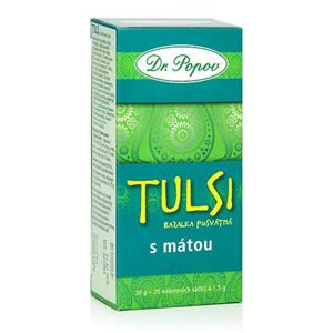 Dr. Popov Tulsi s mátou bylinný čaj porcovaný 30 g
